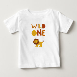 Bebé Camiseta infantil de león para el primer cumpleaño