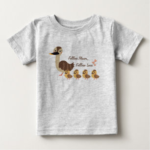 Bebé Camiseta infantil de Mamá Pato y Patitos