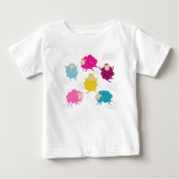 Camiseta infantil de oveja feliz colorida