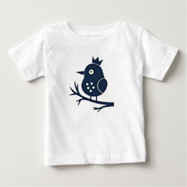 Bebé Camiseta infantil de pájaro coronado lindo