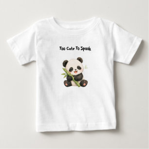 Bebé Camiseta infantil de panda comiendo bambú
