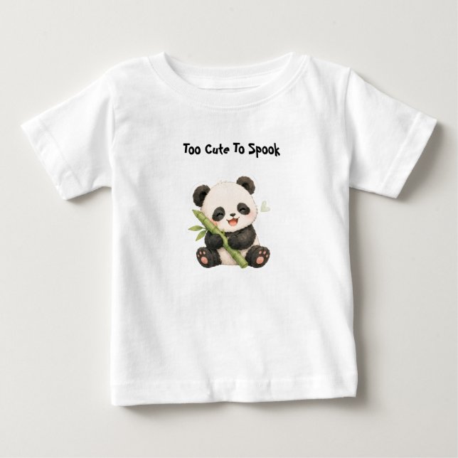 Bebé Camiseta infantil de panda comiendo bambú (Anverso)
