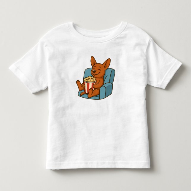 Bebé Camiseta infantil de perro de dibujos animados lin (Anverso)
