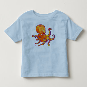 Bebé Camiseta infantil de pulpo de dibujos animados div