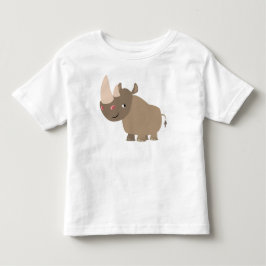 Bebé Camiseta infantil de rinoceronte de dibujos animad