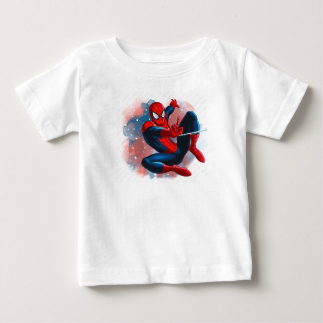 Bebé Camiseta infantil de superhéroe lanzador de telara (Anverso)