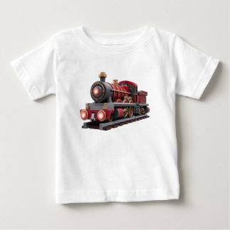 Bebé Camiseta infantil de tren de vapor rojo clásico -