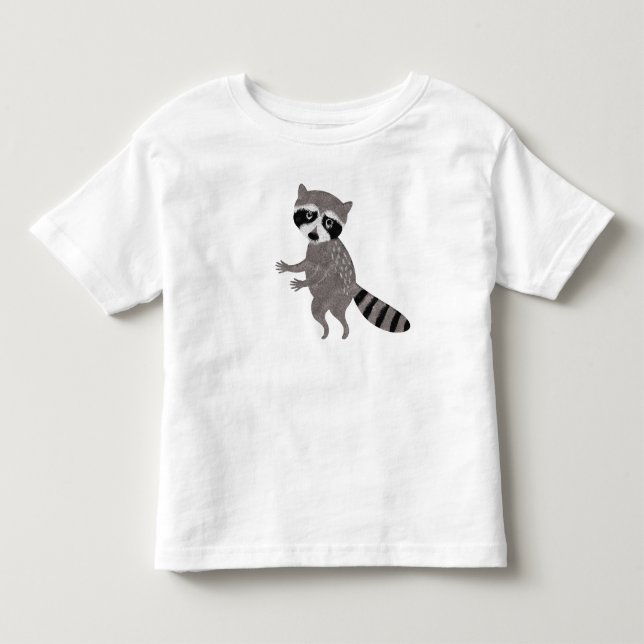 Bebé Camiseta infantil divertida de Sr. Mapache (Anverso)