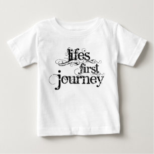 Bebé Camiseta infantil "El primer viaje de la vida"