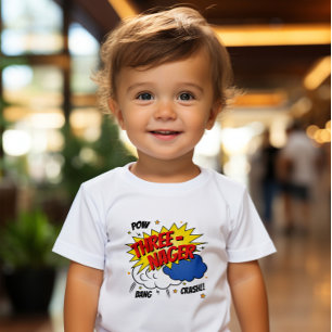 Bebé Camiseta infantil estilo libro de historietas Thre