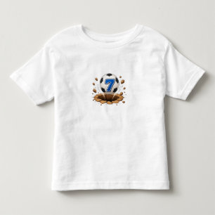 Bebé Camiseta infantil número 7 de fútbol Deporte de