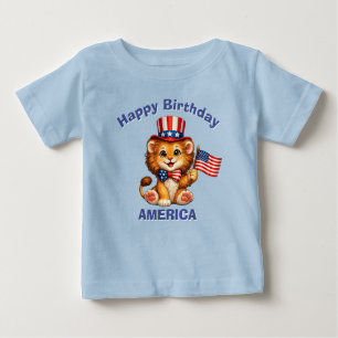 Bebé Camiseta infantil patriótica de León (5o)
