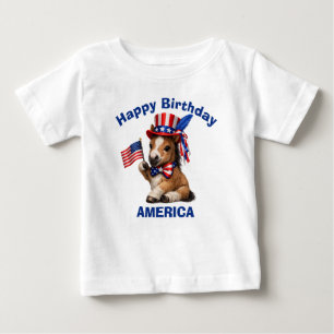 Bebé Camiseta infantil patriótica de Pony (5l)