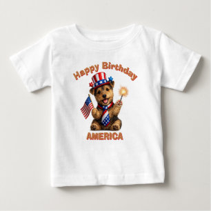 Bebé Camiseta infantil patriótica de Terrier Galés (2ae