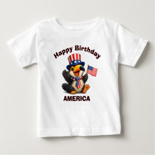 Bebé Camiseta infantil patriótica de Toucan (4k)