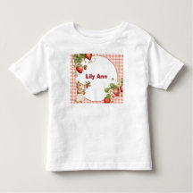 Camiseta infantil personalizada de fresa y ratón