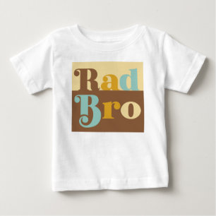 Bebé Camiseta infantil retro de Rad Bro Big Brother
