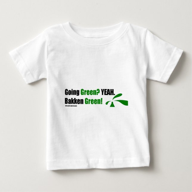 Bebé Camiseta infantil verde de Bakken (Anverso)