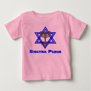 Bebé Camiseta judía de los niños de Shayna Punim