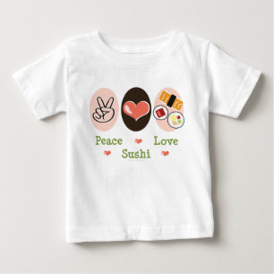 Bebé Camiseta larga infantil de la manga del sushi del