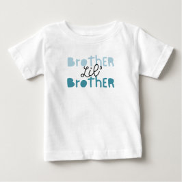 Bebé Camiseta Lil' Brother Tee. Compañero de Big Brothe