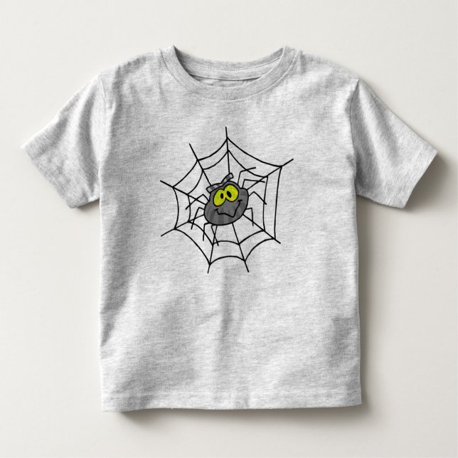 Bebé Camiseta linda de la araña (Anverso)