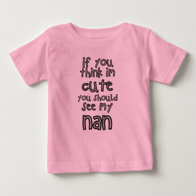 Bebé Camiseta linda y divertida de los niños (Anverso)