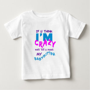 Bebé Camiseta loca de la nin@era