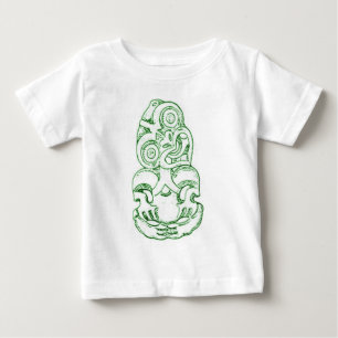 Bebé Camiseta maorí del niño del bosquejo de Hei-Tiki