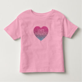 Bebé Camiseta moderna de niñas con corazón de lentejuel