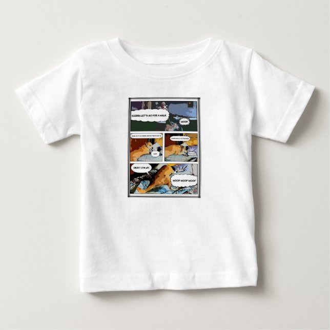 Bebé Camiseta mundo de perros (Anverso)