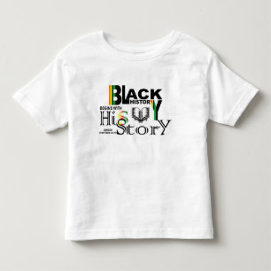 Bebé Camiseta negra del niño de la Historia-HiSStory