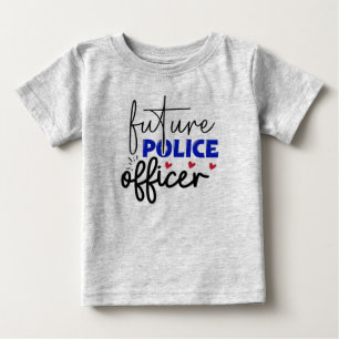 Bebé Camiseta para bebé, oficial de policía futuro