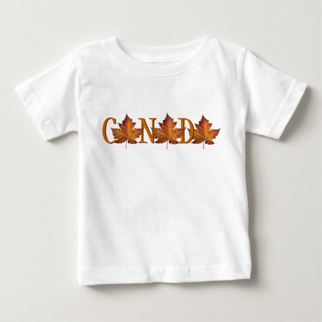 Bebé Camiseta para bebés de Canadá Souvenir Baby Tee Sh (Anverso)