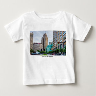 Bebé Camiseta para bebés en el centro de Detroit