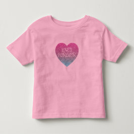 Bebé Camiseta para chicas modernas con corazón de lente