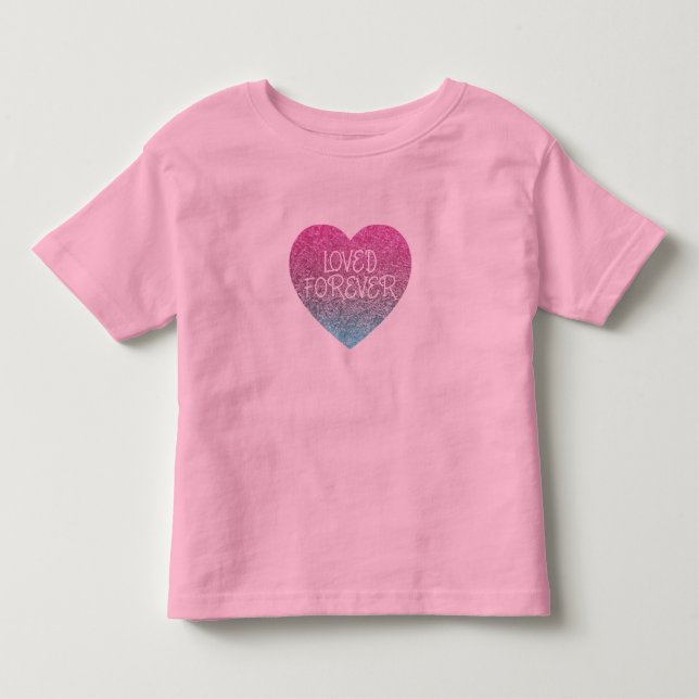 Bebé Camiseta para chicas modernas con corazón de lente (Anverso)