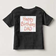 Camiseta para el feliz cumpleaños de DAD