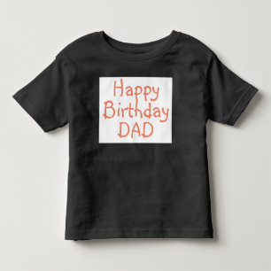 Bebé Camiseta para el feliz cumpleaños de DAD