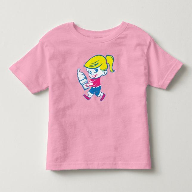Bebé Camiseta para niña pequeña de helado (Anverso)