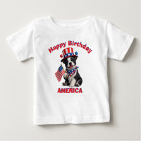 Camiseta para niño con cachorro de Boston Terrier