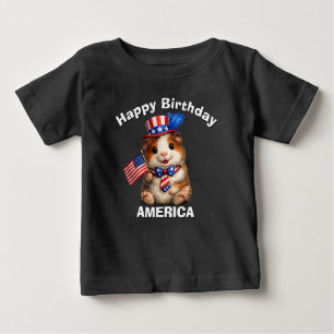 Bebé Camiseta para niño patriota de Conejillo de Indias