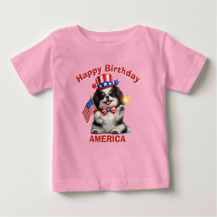 Bebé Camiseta para niño patriótico de Chin Japonés (2ak