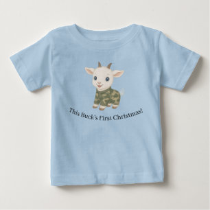 Bebé Camiseta para niño pequeño de 'La primera Navidad 