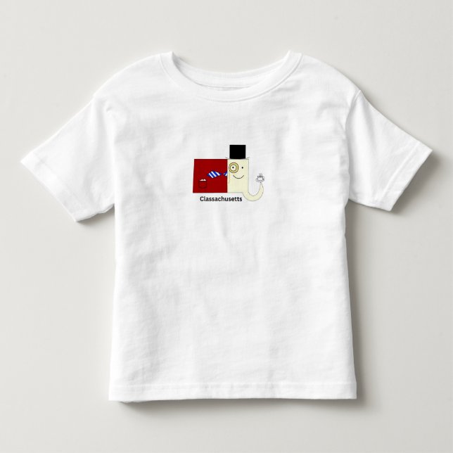 Bebé Camiseta para niño pequeño de Massachusetts (Anverso)