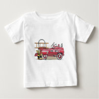 Camiseta para niños con coche de pedales de bomber