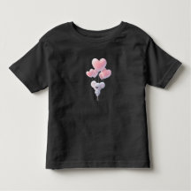 Camiseta para niños con oso de peluche y globo