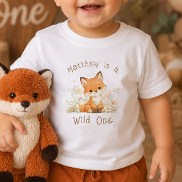 Bebé Camiseta para niños de 1er cumpleaños con nombre p
