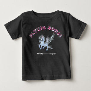 Bebé Camiseta para niños de caballos voladores - Diseño