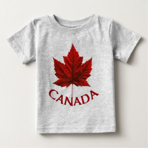Bebé Camiseta para niños de Canadá con hojas de arce ro